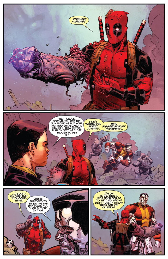 In issue 3 of Skottie Young's Deadpool series we see the closest thing ...