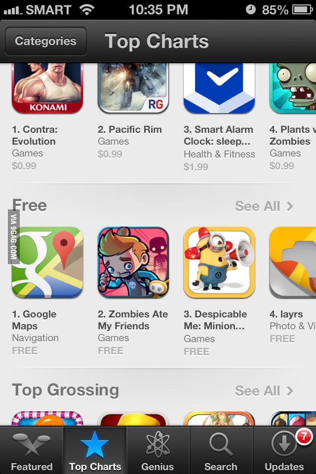 Guess what's the number 1 app in the Apple app store. - 9GAG