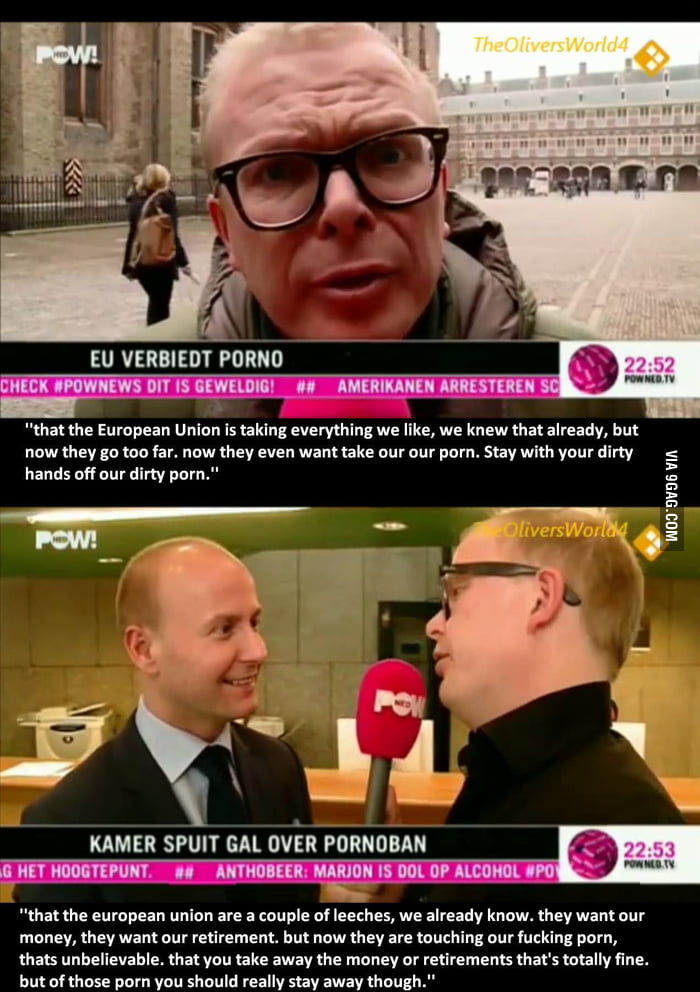 Dutch News Reporter About A Plan To Ban Pornography Gag