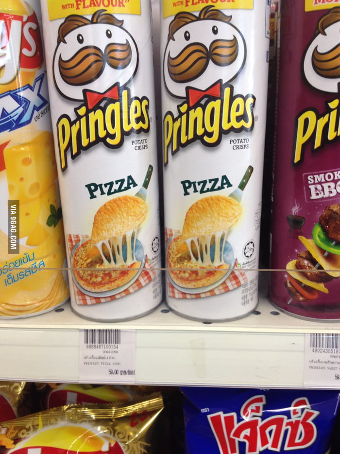 PIZZA PRINGLES, this makes my life so perfect - 9GAG