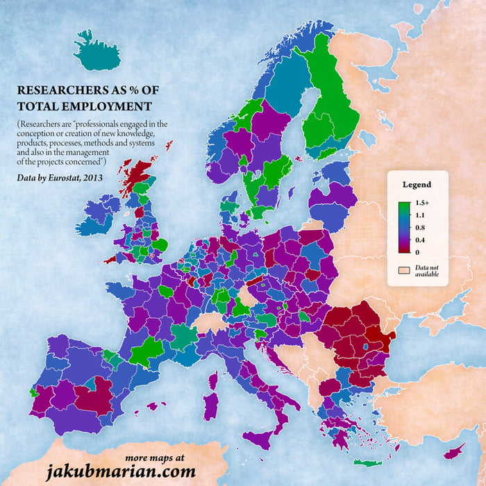 Total Fertility Rate Europe 2021