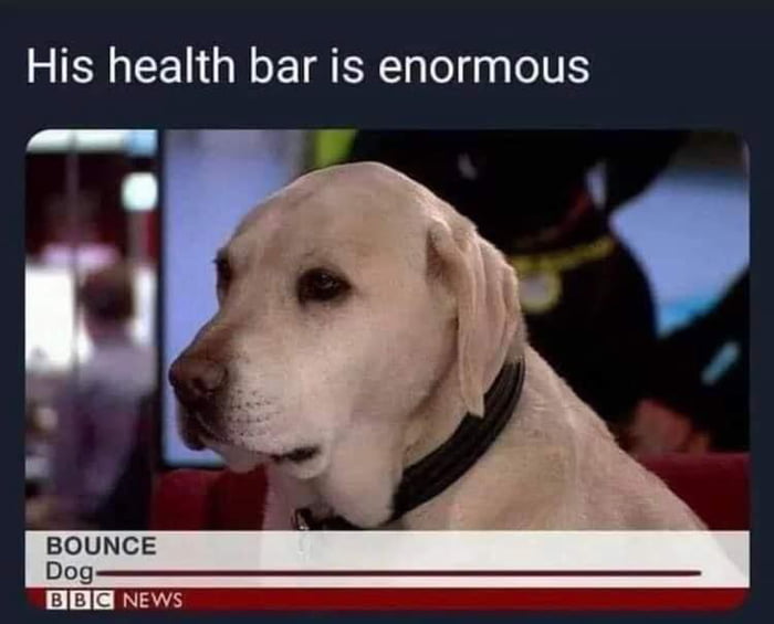 His health bar is enormous 9GAG