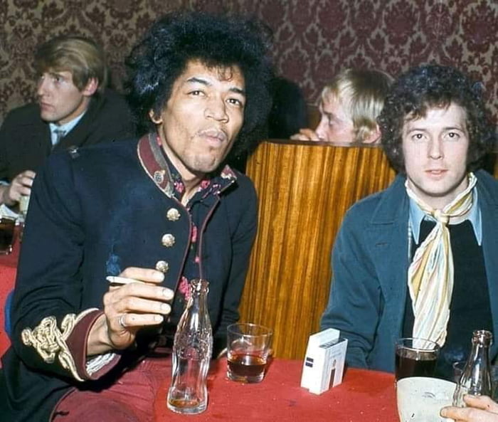 Jimi Hendrix And Eric Clapton - 1967 - 9GAG