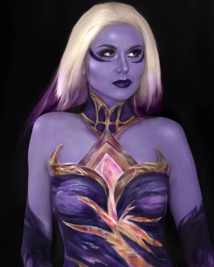 Dark Cosmic Lux League Of Legends Bodypaint Gag