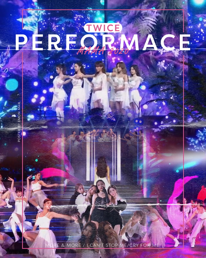 Twice MAMA Performance 2020 Fanmade Graphic Poster 9GAG