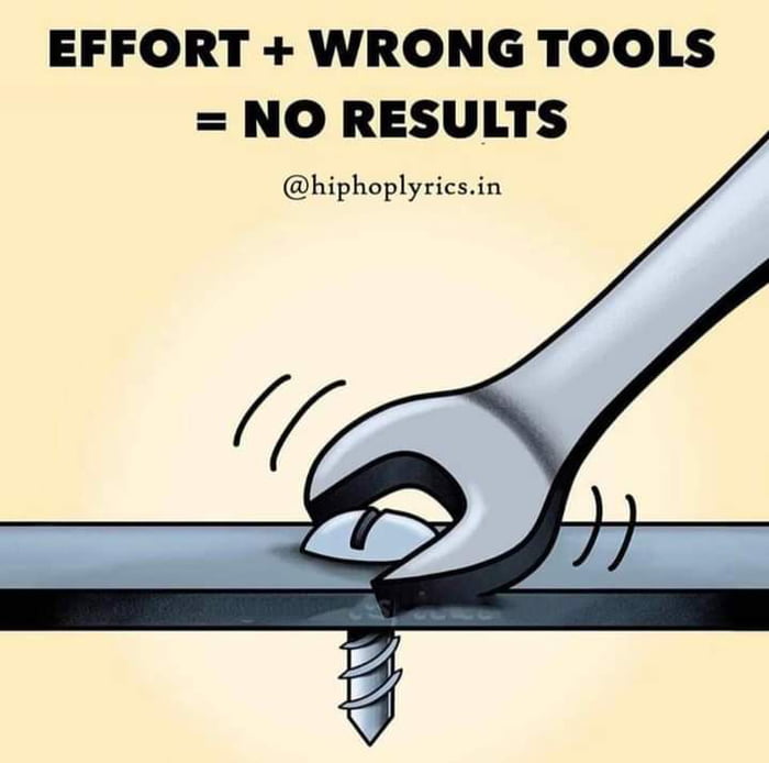 Example Of Using The Wrong Tool For The Job