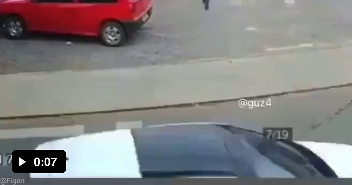 Man Gets Hit As He Walks Into The Middle Of The Road - 9GAG