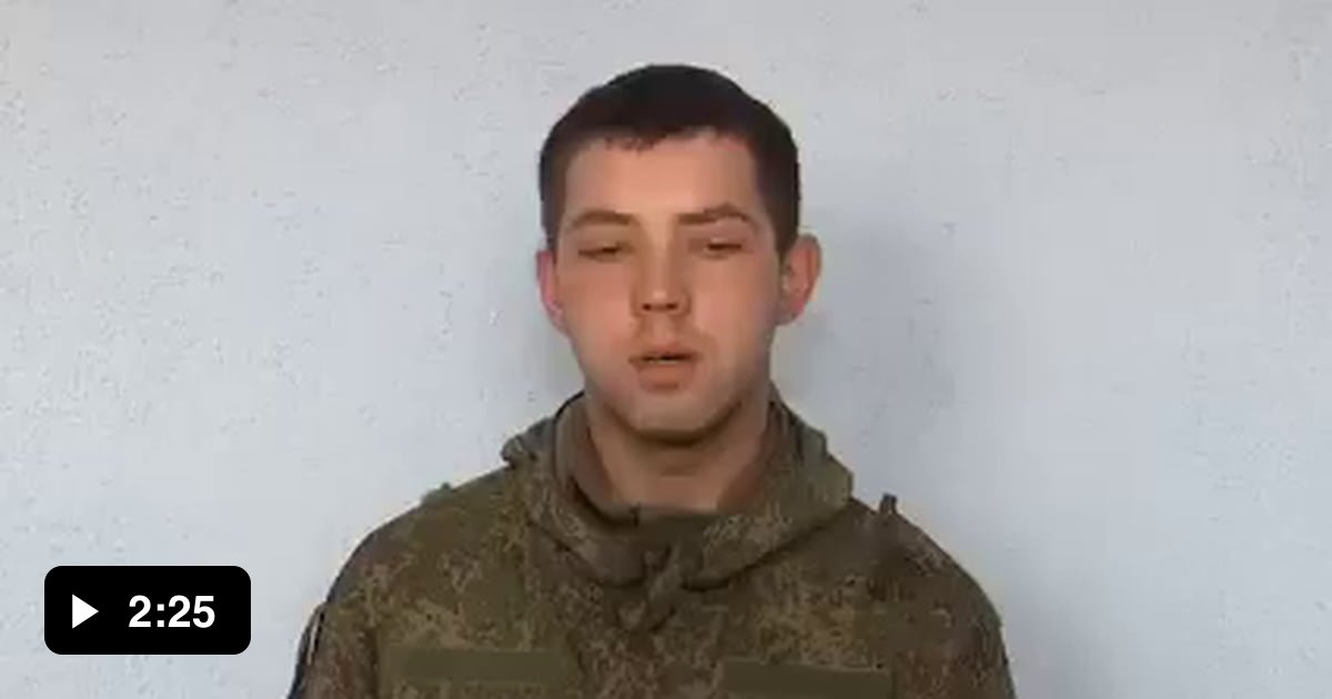 18-21 years old Russian soldiers captured. I'd rather have played ...