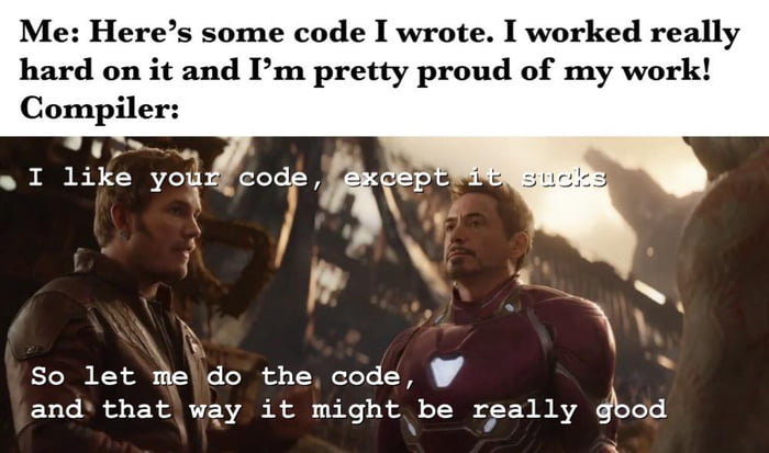 Compiling your code be like: - 9GAG