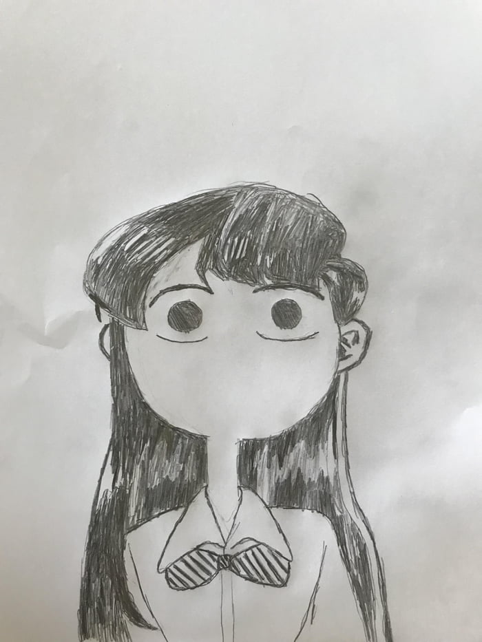 First time drawing Komi, thoughts? - 9GAG