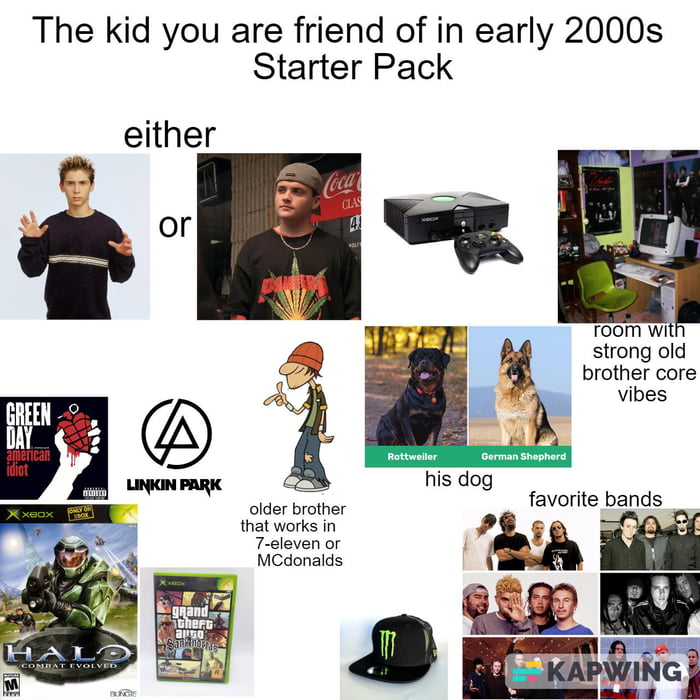 The kid you are friend of in early 2000s Starter Pack - 9GAG