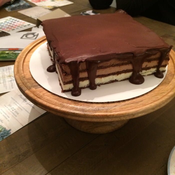 Wife�s Triple Chocolate Mousse Cake with Ganache Topping