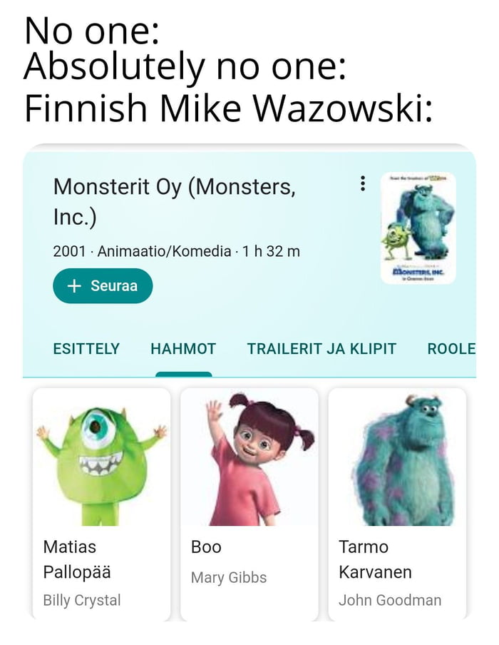monster inc characters mike