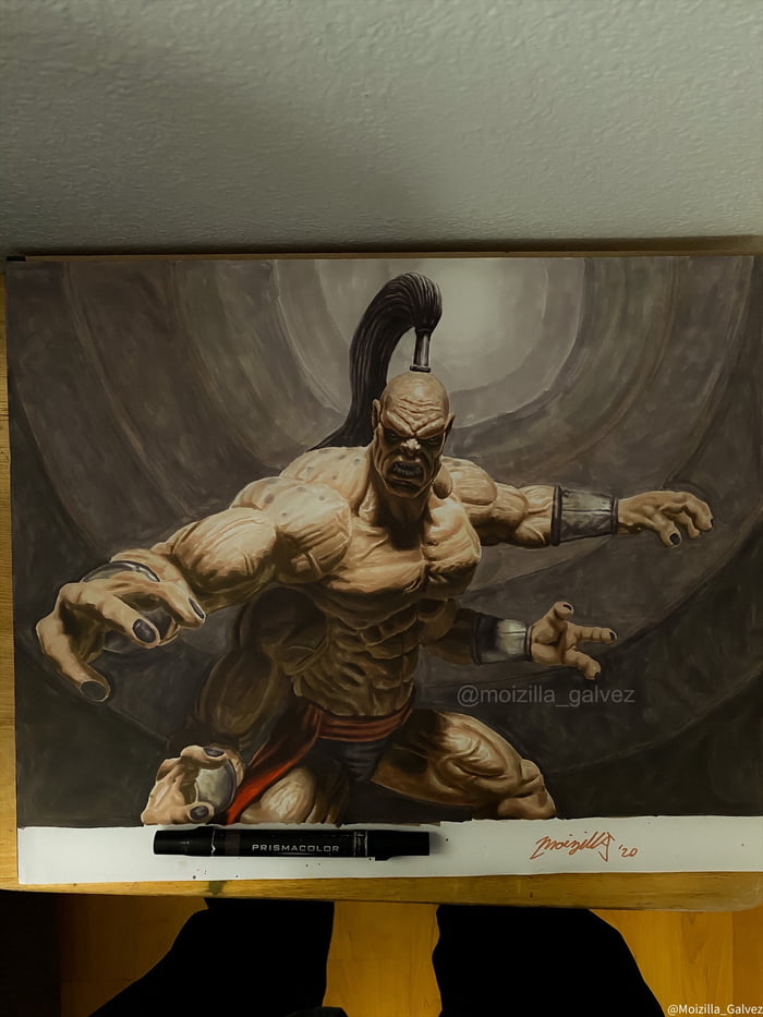 mortal kombat goro drawings