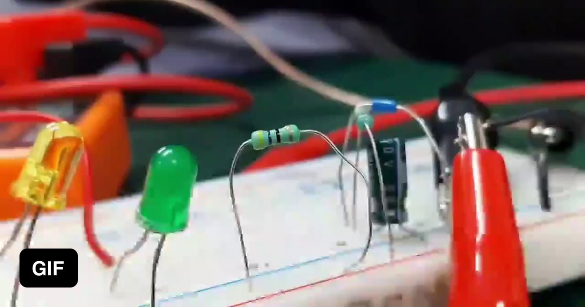 A resistor burning out by a overload 9GAG