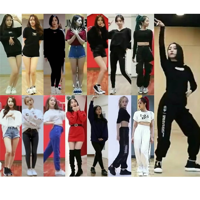 Sinb's outfit in dance practice. - 9GAG