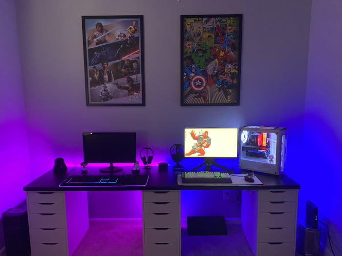 His And Hers Setup Almost Done 9gag