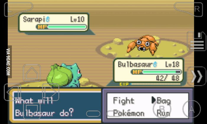 So this happened while playing fire red, and now I'm scared. - 9GAG