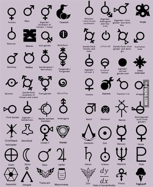 Chart Of How Many Recognized Genders There Are