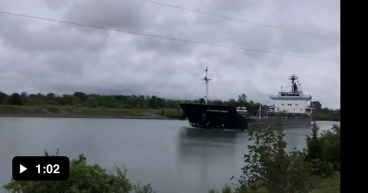 Collison of the Florence Spirt and The Alanis in the Welland Canal ...