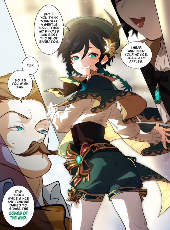 Venti The Trap Manga Title Genshin Impact 9gag
