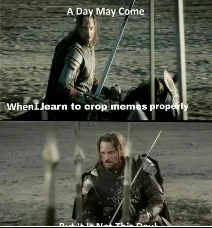 A wizard crops his memes precisely how he means to - 9GAG