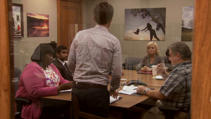 I've seen a lot of Scrubs and The Office clips here. So let's give Parks and Rec some love