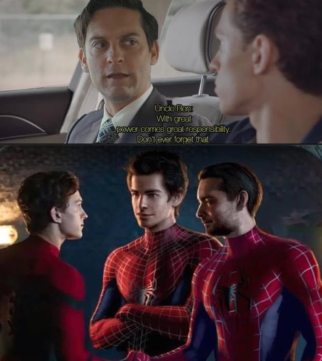 What if MCU Peter Parker's Uncle Ben was a doppelgänger of Tobey ...