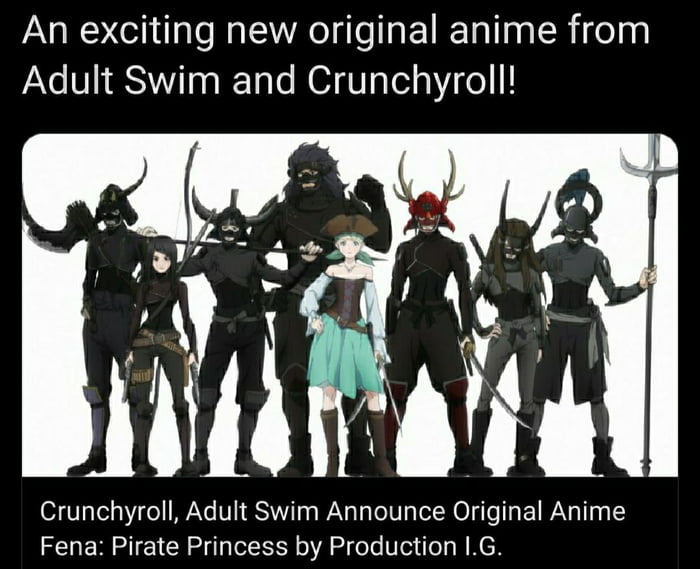 Adult Swim and Crunchyroll Announce Original Anime 'Fena: Pirate