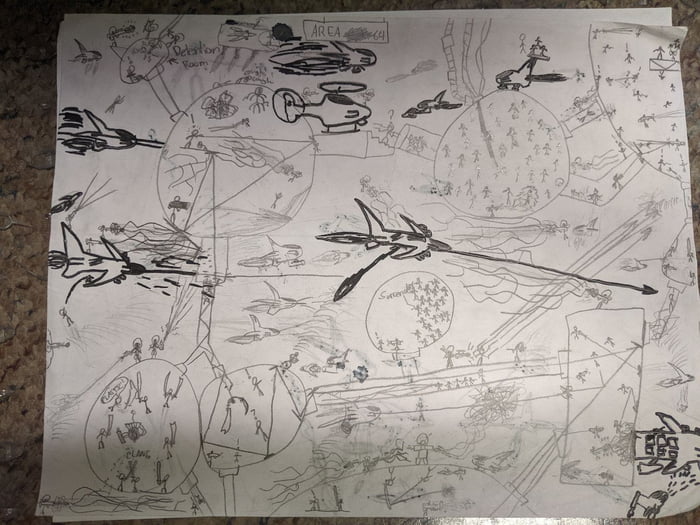 Did anyone else draw epic stick fights as a child? - 9GAG