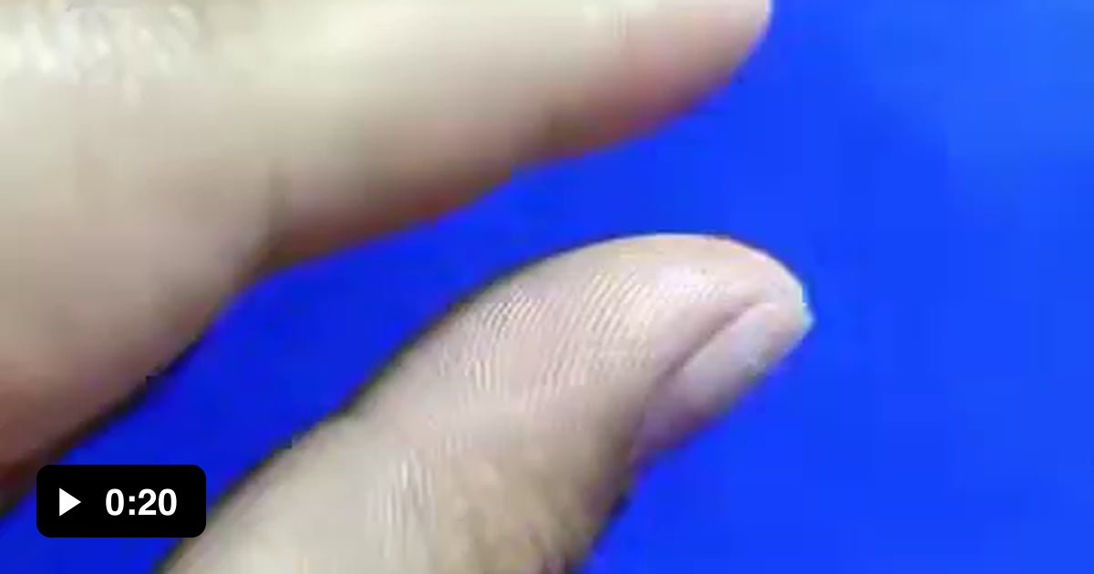 If get stuck by Super Glue use Salt and Water to unstick. 9GAG