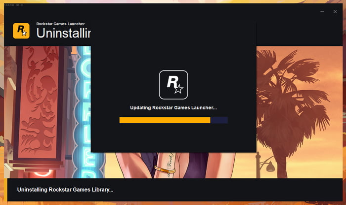 Rockstar Games Launcher has to update before uninstalling : r