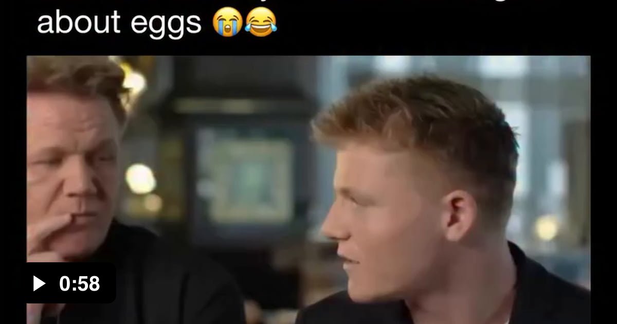 Gordon Ramsay and his son arguing about eggs is hilarious - 9GAG