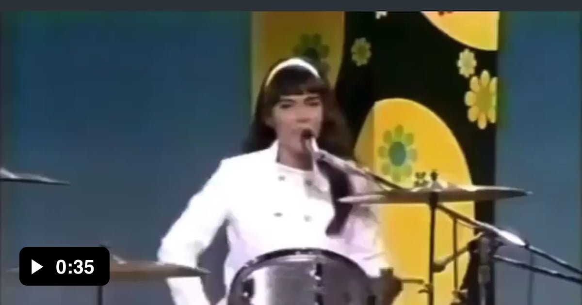 Karen Carpenter wasn’t just a drummer but was a *great* drummer - 9GAG