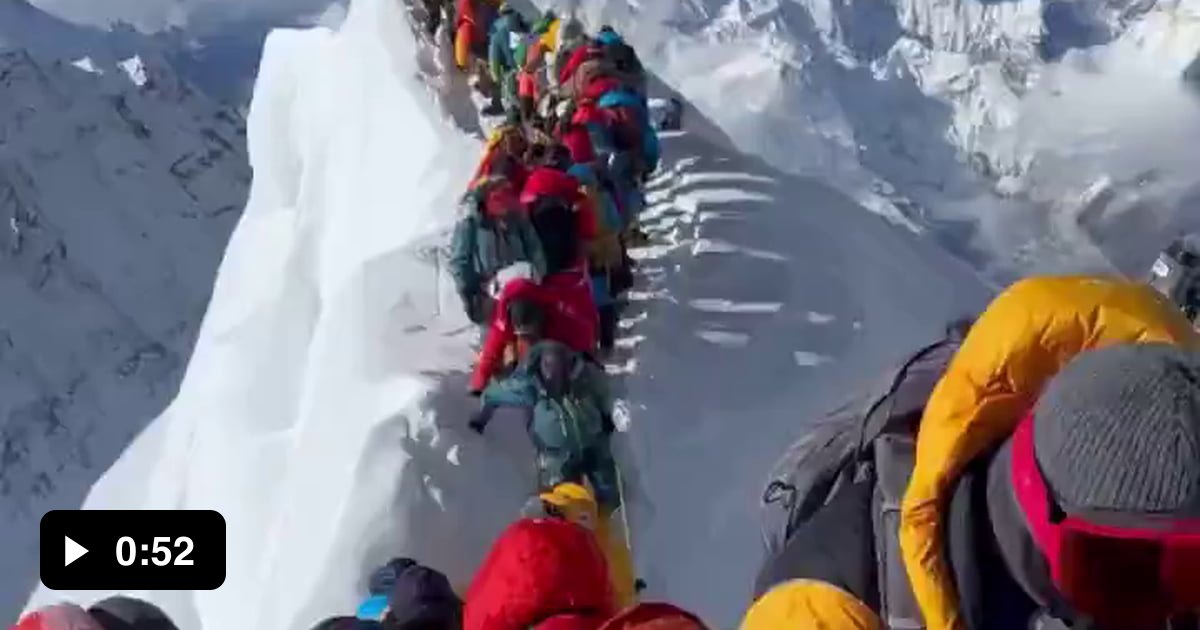 Two people missing after a snowfall near the summit of Everest A recent ...