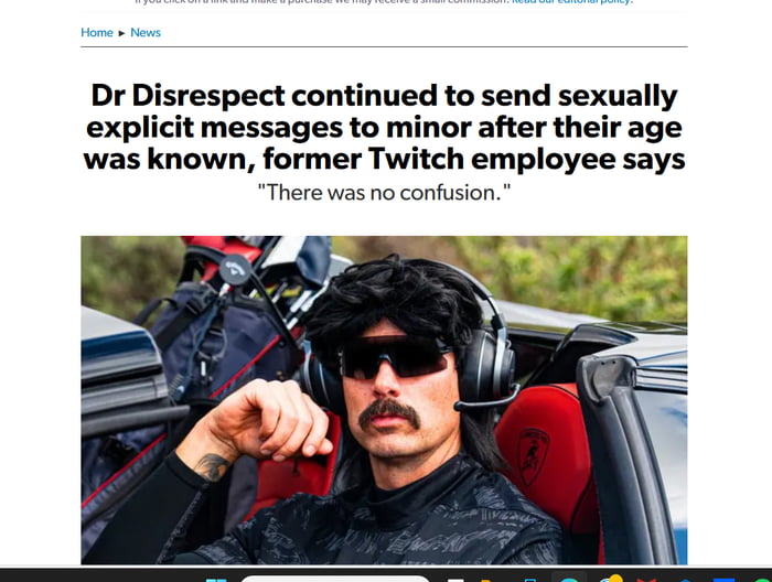 Dr. Disrespects the age of consent. 9GAG