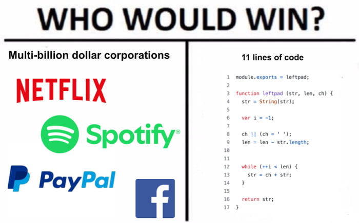 NpmLeftPadIncidentOf2016 - 9GAG