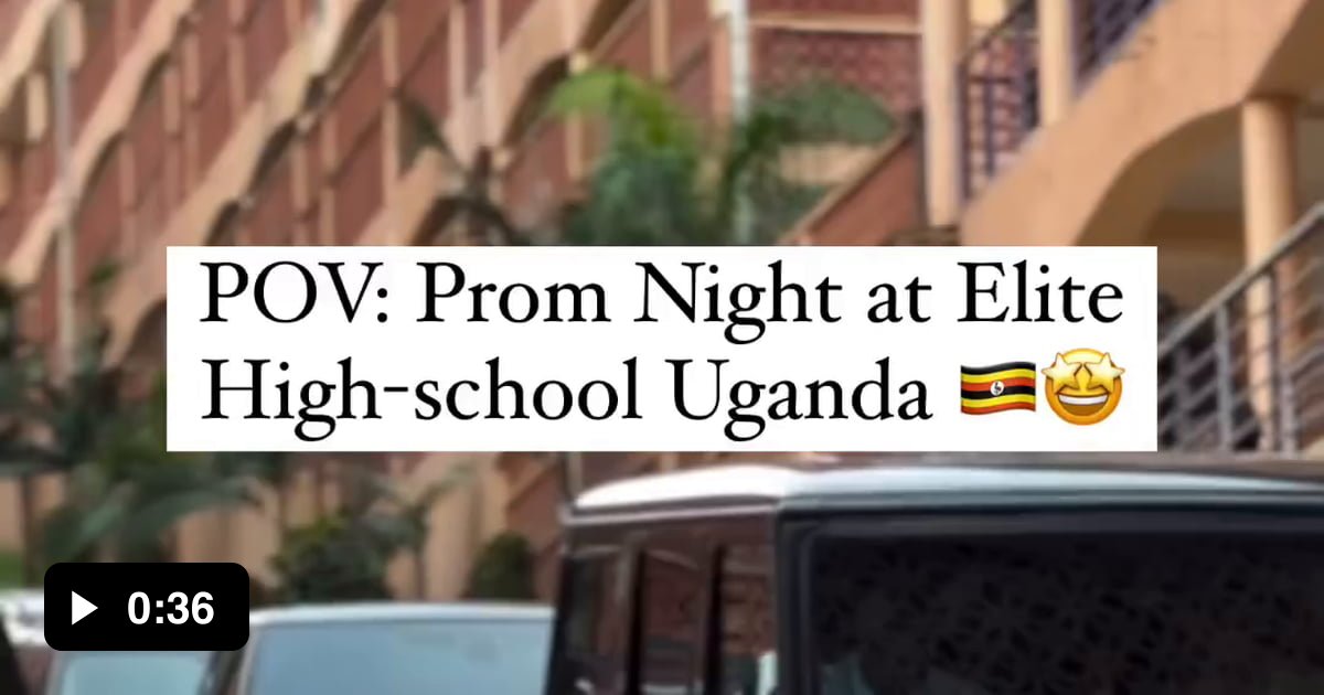 An elite private schools prom night in Africa Uganda 9GAG