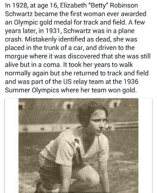 Betty Robinson: The Olympian Who 'Died' And Came Back To Win Gold - 9GAG