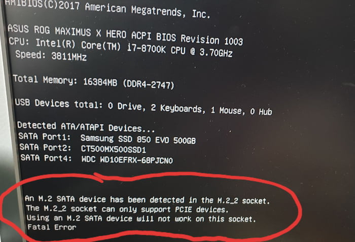 I cannot use my M2 SSD with the M2 socket? Where am i supposed to put ...