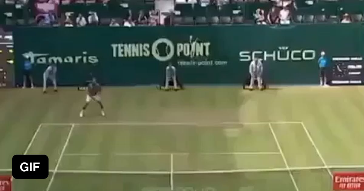 Break Racket Gif Breaks his racket and then you don’t expect this! - 9GAG