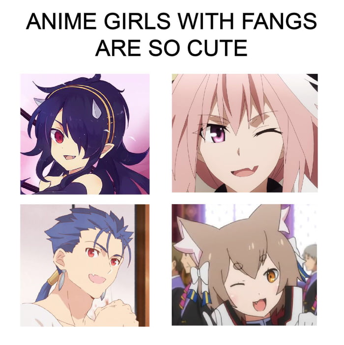 Cute girls with fangs - 9GAG