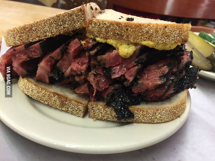 Pastrami. Katz's. The Absolute Best. 9GAG