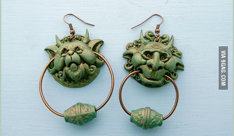 Labyrinth Movie Door Knocker Earrings 9gag