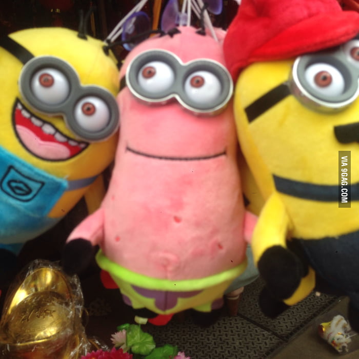 patrick star minion plush