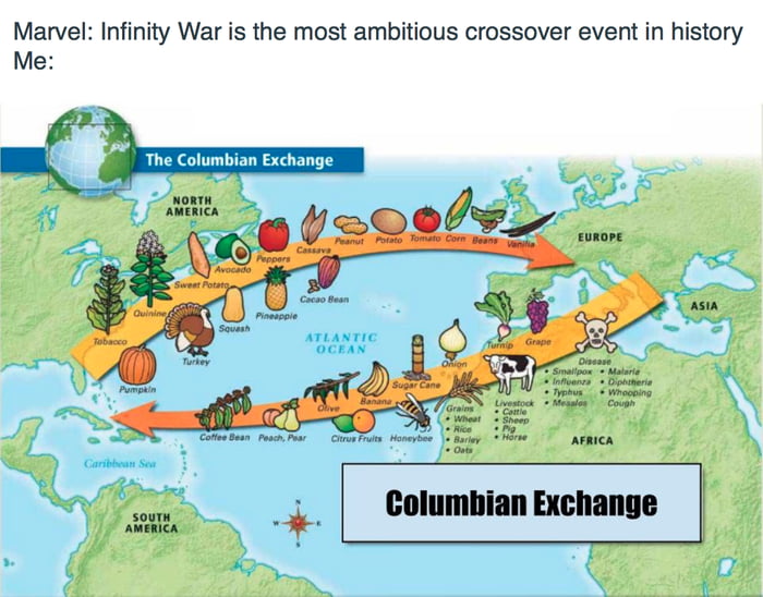 Columbian Exchange was the best - 9GAG