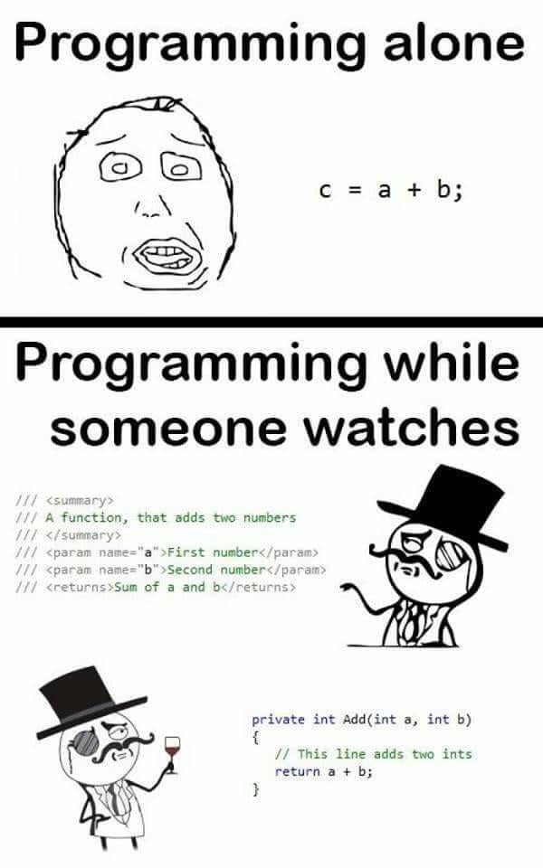 Only programmers can understand when someone watching them while coding ...