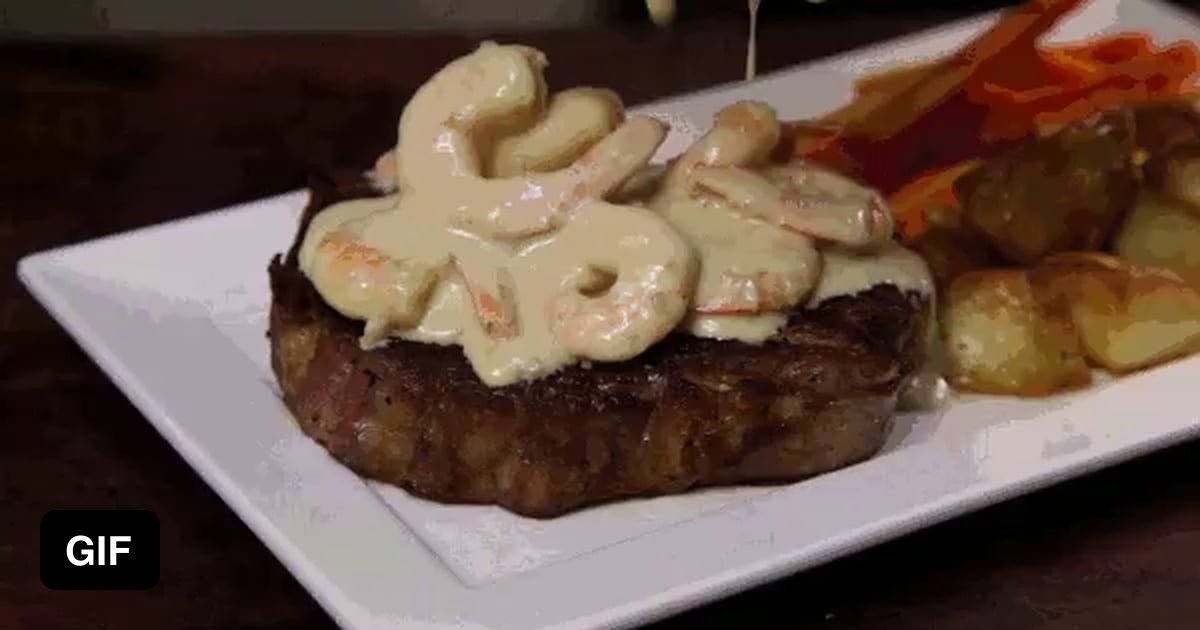 Surf And Turf With Garlic Creamy Sauce Gag