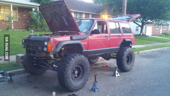 Any Jeep Enthusiasts Here This Is My Oneton Swap 88 Xj On 37s 9gag