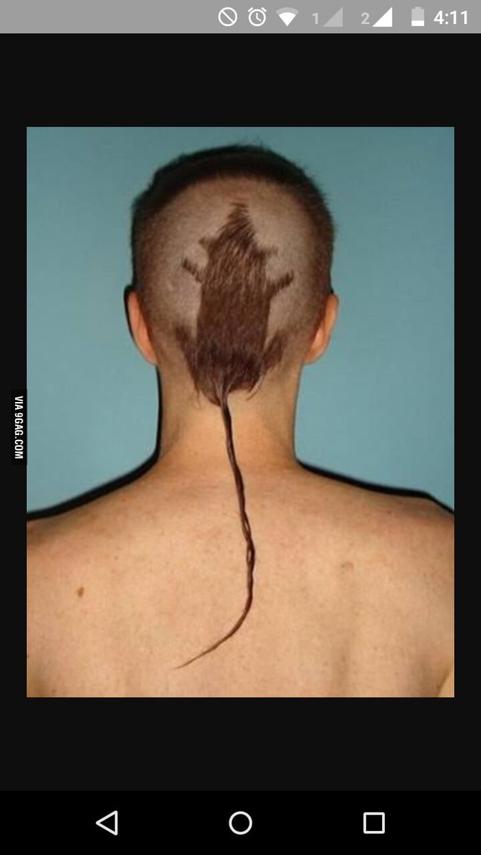 28 points * 5 comments - Bad haircut..... barber skill level 10/10 - 9GAG h...